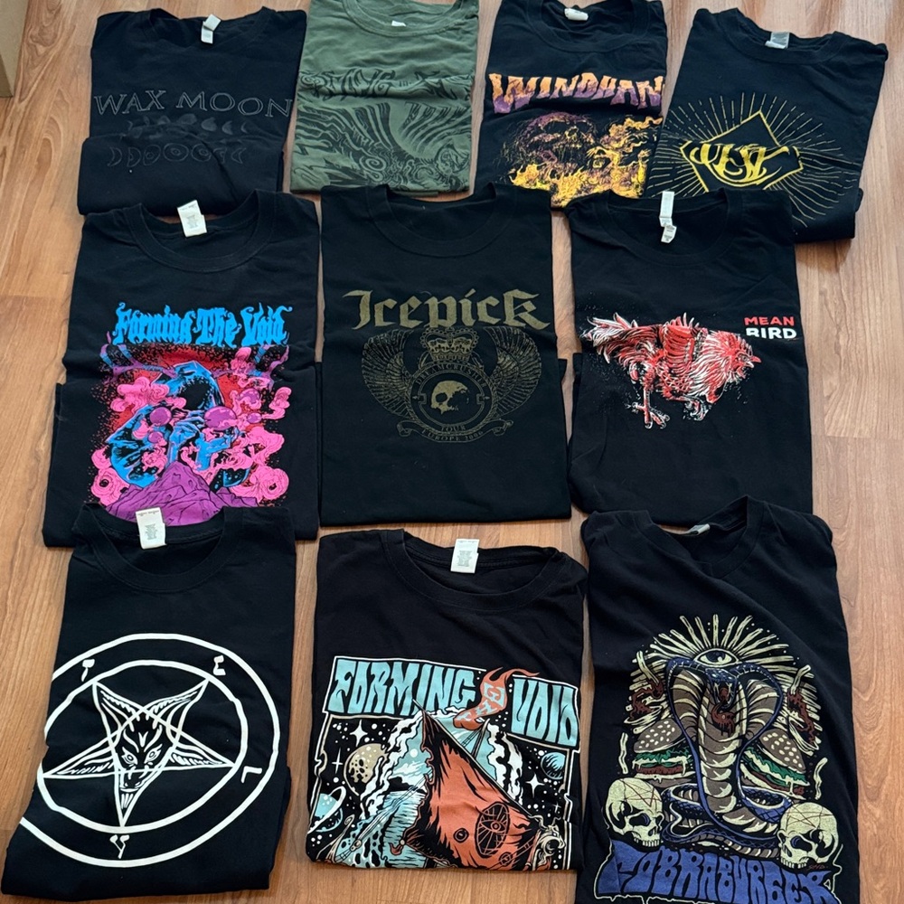 Men’s Vintage Rock Bands T-Shirt Collection